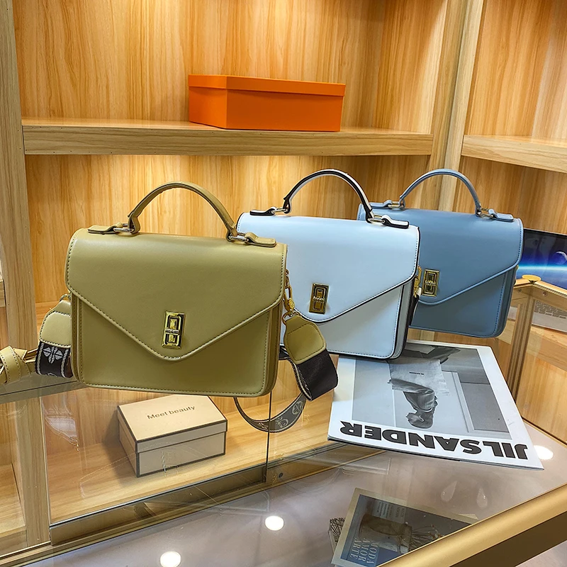 

Casual MessengerBag Crossbody Bags For Women Fashion Simple Shoulder Bag Ladies Designer Handbags cowhide Leather Messenger Bags