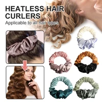 heatless hair curling rod headband scrunchie no heat hair bun rollers wavy bundles curler hair styling tools hairdressing