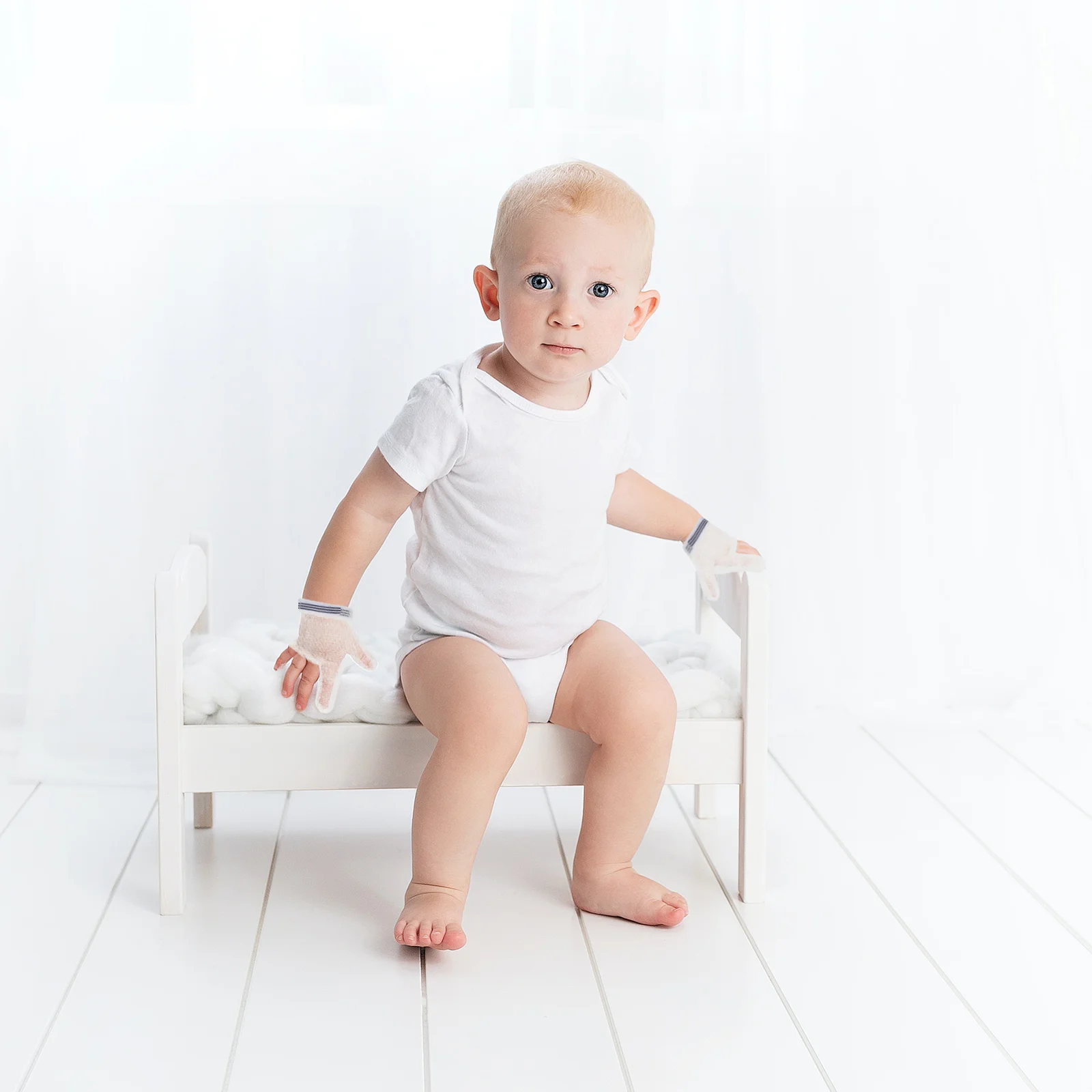 Присоски для детского комплекта перчатки против еды сосание большого пальца