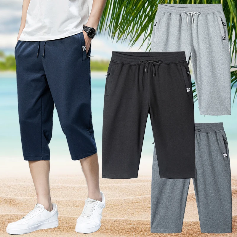 2023 Fashion Mens Summer Slacks Shorts drawstring pants Jogging Shorts Plus Size 5XL
