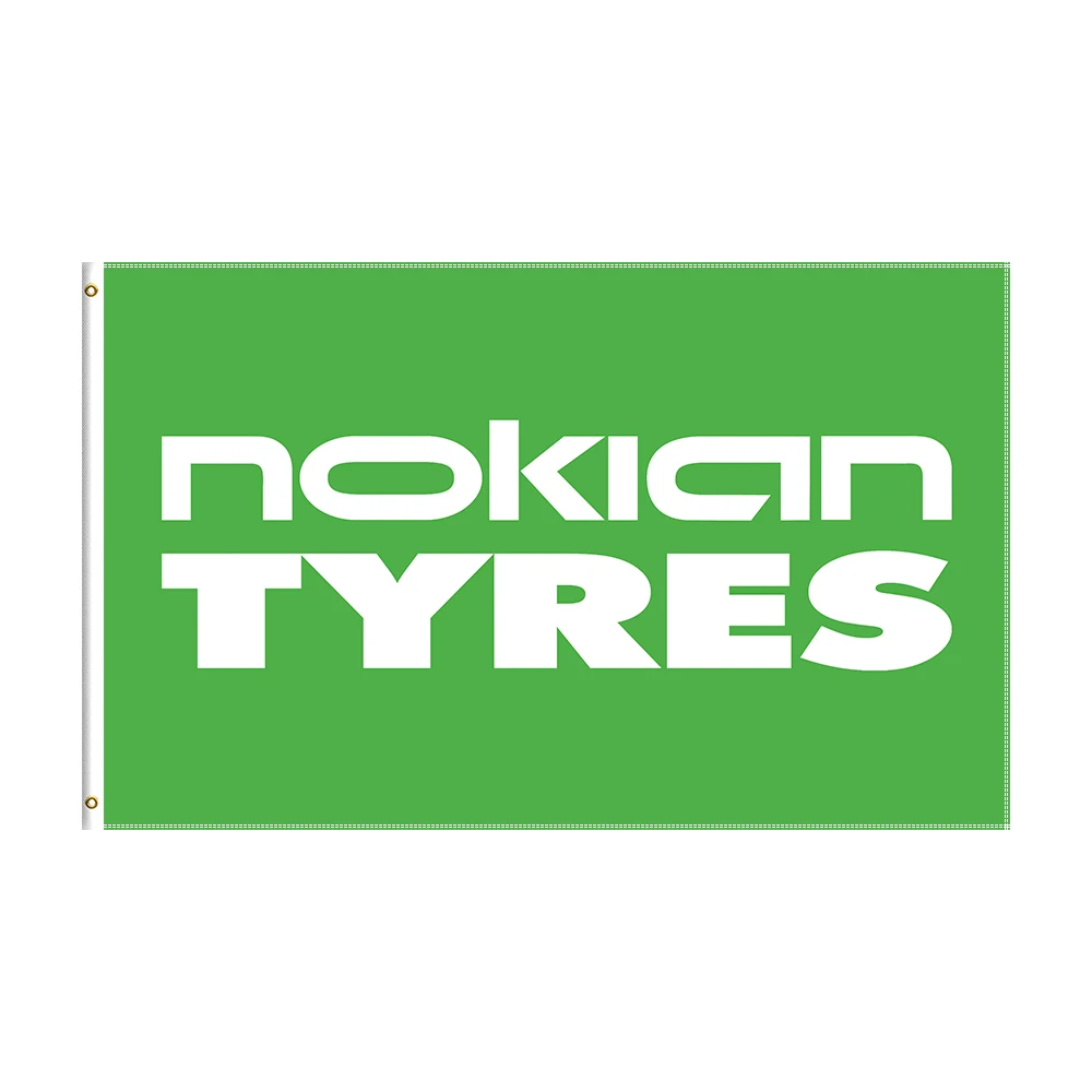

3x5 футов, шины с логотипом NOKIANS, флаг из полиэстера, печатные гоночные фотообои для декора, украшение для двора