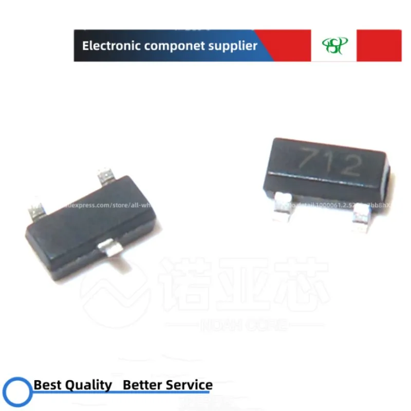 10 шт. ~ 100 шт. Φ SM712.TCT SM712 SOT-23 SMD молния защита и антистатическая Защита диода
