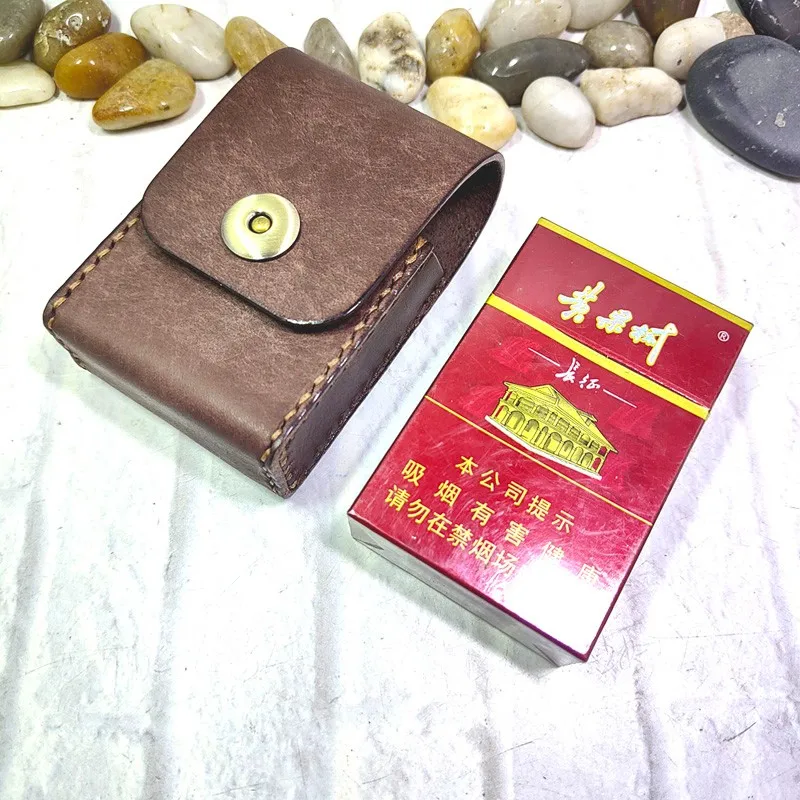 Blongk портсигар ручной работы поясная сумка кожаная оболочка кобура для зажигалки