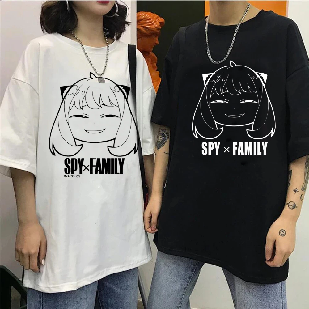 Japanese Anime SPY X FAMILY Women T Shirt Kawaii Cartoon Clothes Hip Hop Summer Tops T-shirts Graphic Tees Unisex Tshirt Male