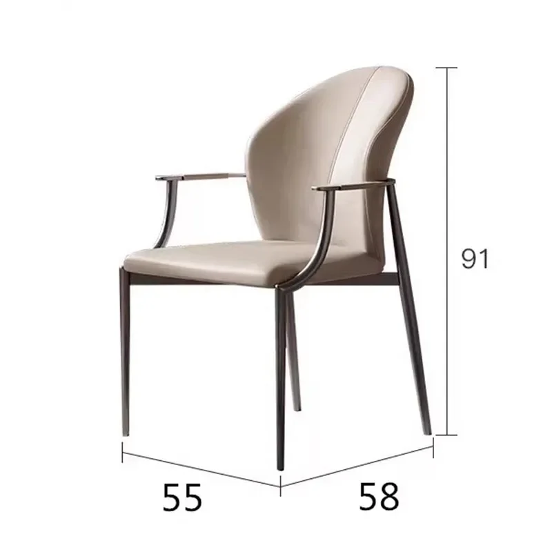 Металлический обеденный стул Regale с обивкой уникальный стояк удобные обеденные