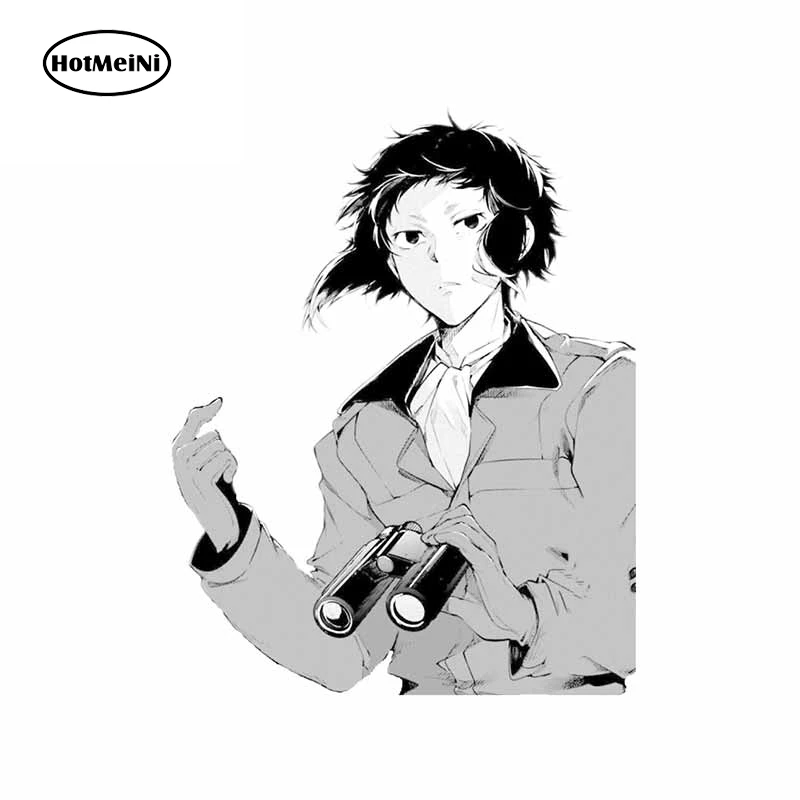 

13cm x 10.1cm For Bungou Stray Dogs Car Stickers Vinyl Material Decal Waterproof Creative Decals Suitable for JDM RV