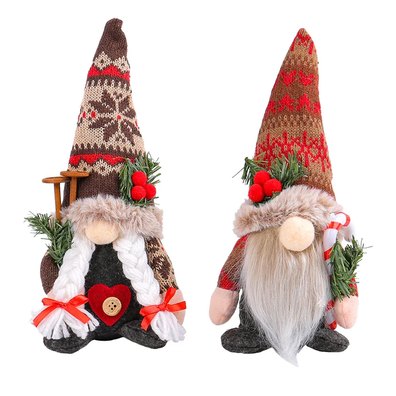 Рождественские подарки Navidad безликие куклы-гномы Санта-Клауса рождественские