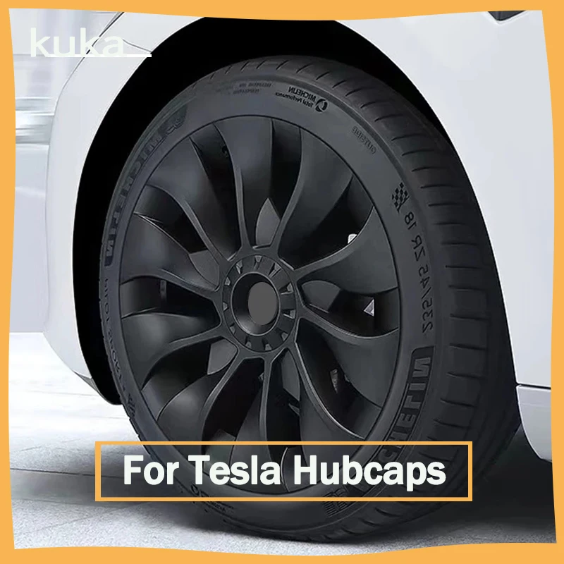 

For Tesla Model 3 Y Cap Performance Replacement Wheel Cap With Logo Automobile Hubcap Full Cover Accessories