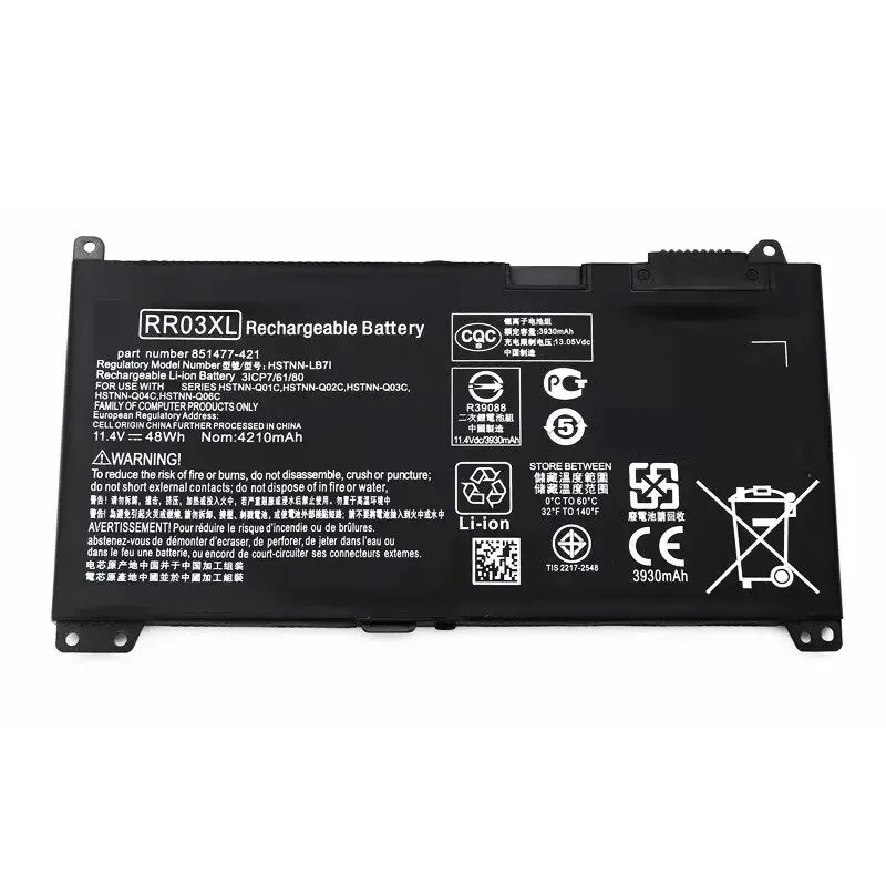 Аккумулятор для ноутбуков HP ProBook 430 440 450 455 470 G4 G5, в наличии, RR03XL (art.: 3920dcc17ccf3) - 3920dcc17ccf3