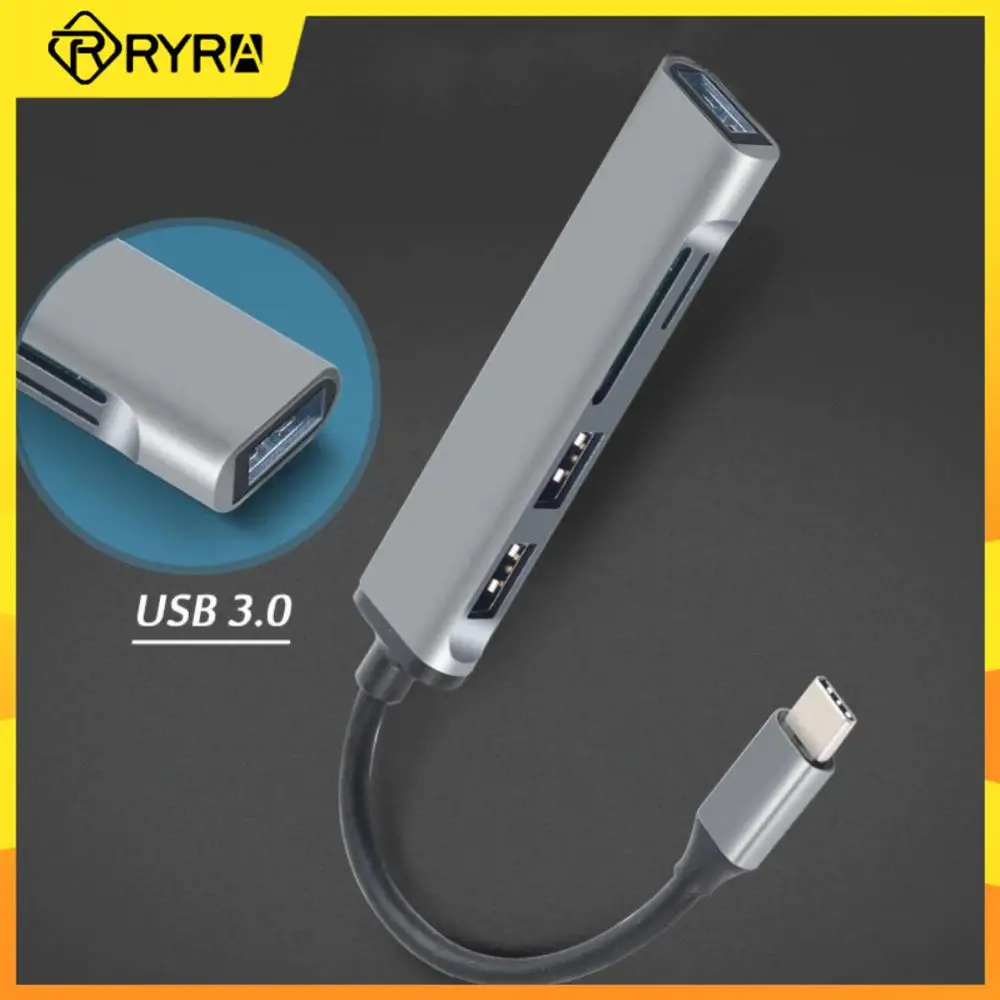 

RYRA USB 3,0 концентратор USB концентратор Высокоскоростной Тип C разветвитель 5 Гбит/с мульти порт с SD TF портами для Macbook Компьютерные аксессуары к...