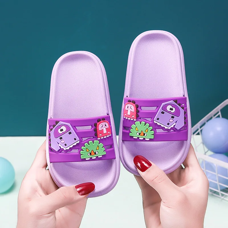 2022 New Slippers For Boy Girls Summer Kids Beach Shoes Baby Toddler Soft Indoor Flip Flops Children Sandals Bathroom Shoes