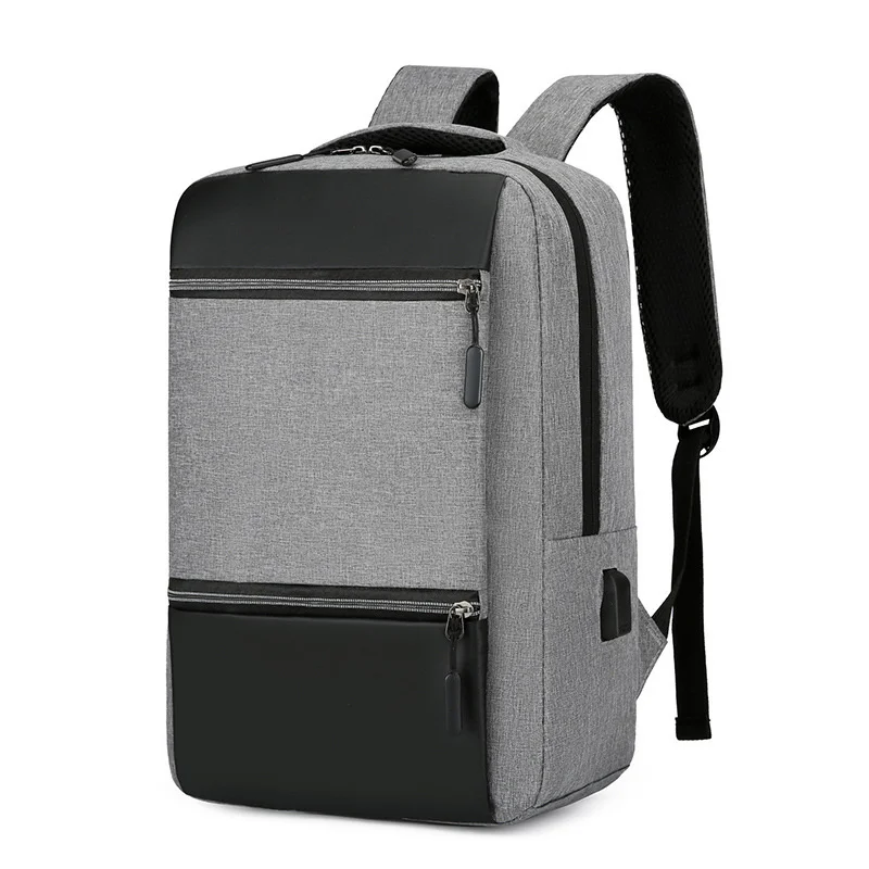 

Водонепроницаемый деловой рюкзак для мужчин, школьные ранцы с USB-разъемом для ноутбука 15,6 дюйма, вместительные мужские сумки