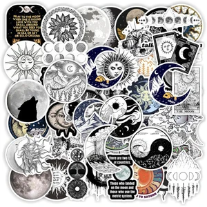 103050pcs gothic diablo cool sun moon art graffiti stickers aesthetic decals skateboard diary laptop car sticker for kids toy free global shipping