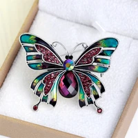 european and american enamel drip oil butterfly brooch court retro pin brooch accessories