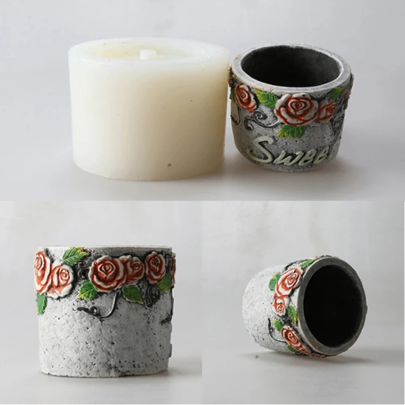 Квадратная искусственная форма для бетона силиконовые формы горшков и цветочных