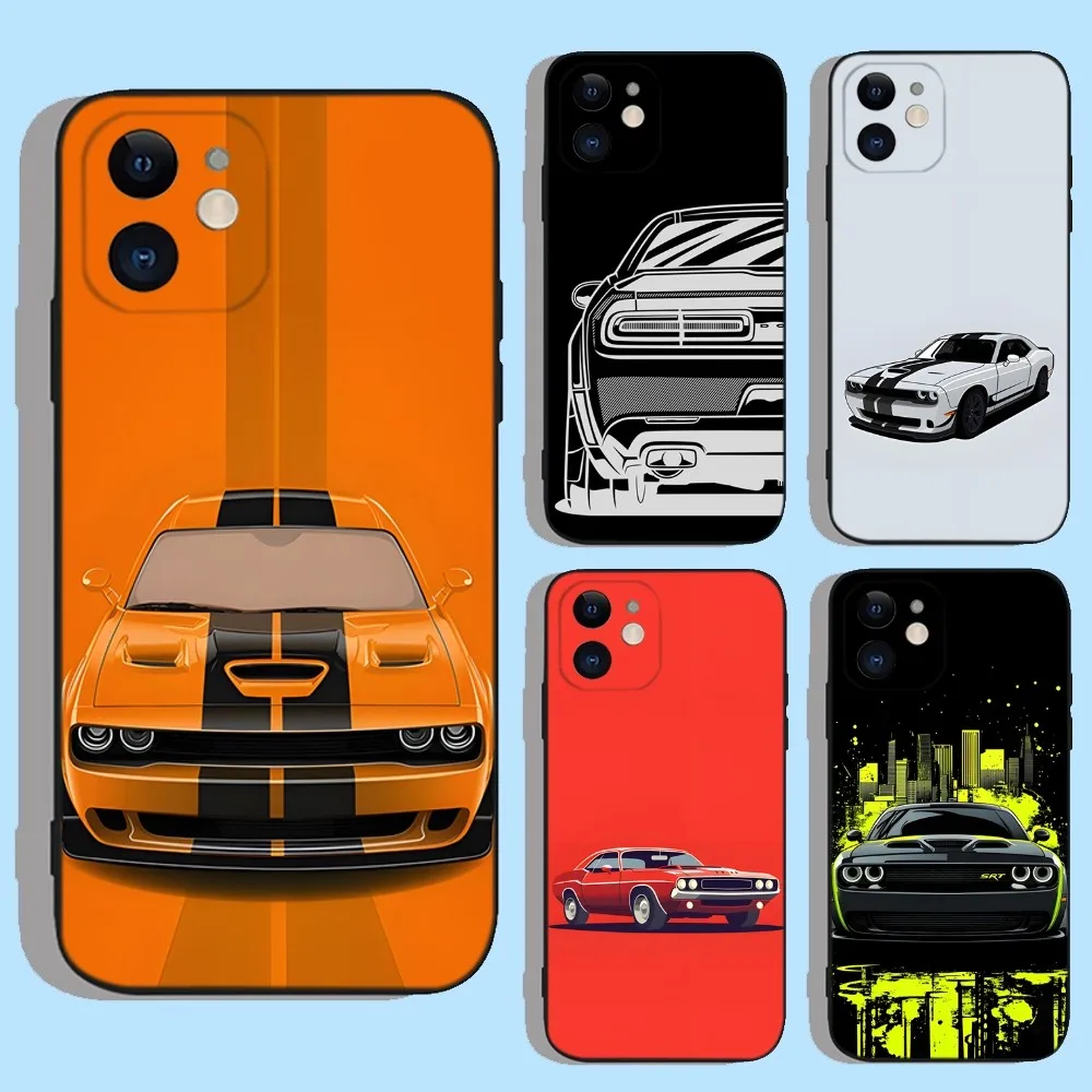 D-Dodge C-Challenger S-RTs чехол для телефона iPhone 16 15 14 13 12 11 XS XR X 8 7 Pro Max Plus мини силиконовый