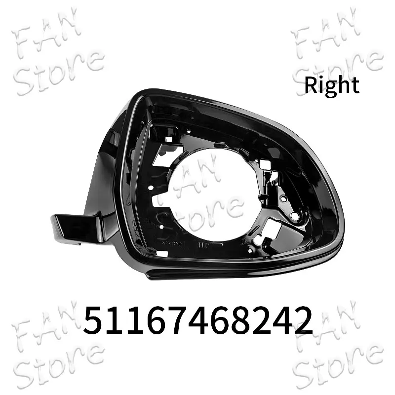 

51167468241 51167468242 Рамка зеркала заднего вида левая и правая для BMW X3 X4 X5 X6 G01 G02 G05 G06 G08 Опорное кольцо зеркала