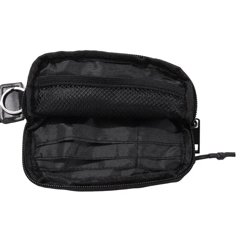 Нейлоновый кошелек на молнии с ремешком простая сумка для денег губной помады