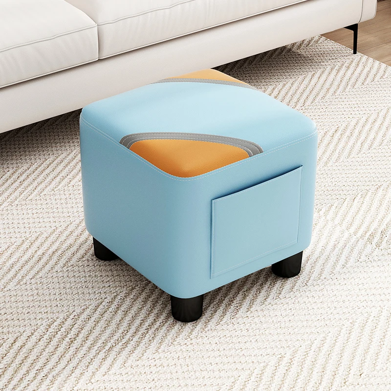 

Portable Camping Foot Stool Small Design Storage Shoe Square Foot Stool Kids Entrance Luxury Poggiapiedi Living Room Furnitures