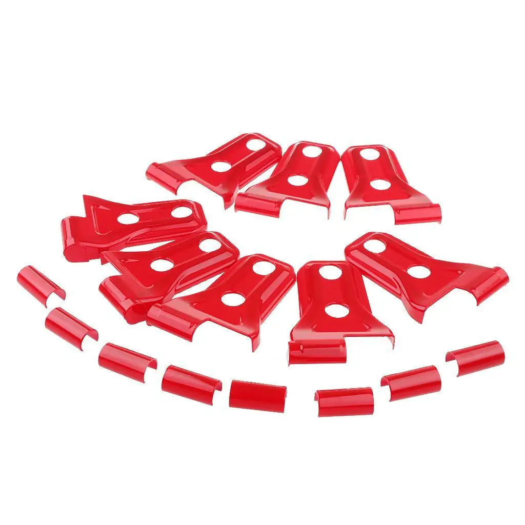 

8 шт./задняя крышка из АБС-пластика, красная отделка для Wrangler JL 2018