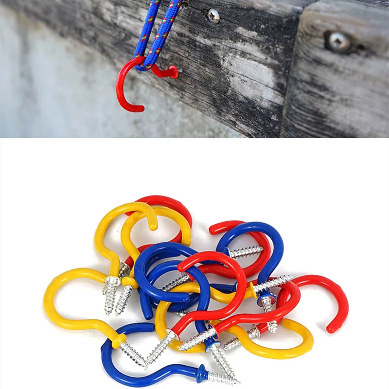 10 шт. уличная палатка с резьбой наземный гвоздь навес Тяговая веревка