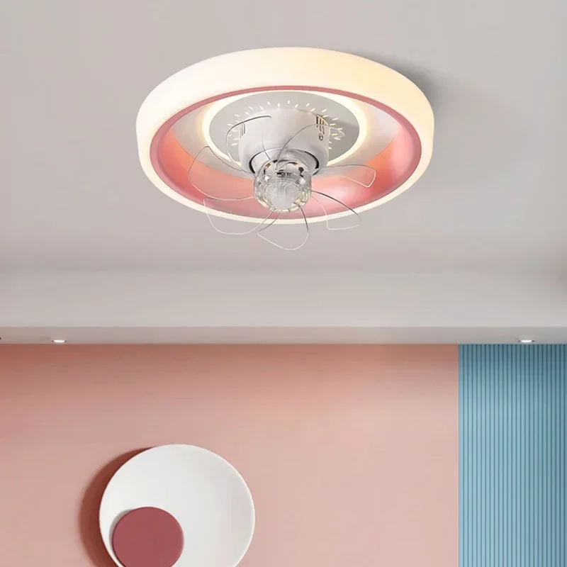 Современный минималистичный потолочный вентилятор умный светильник для детской