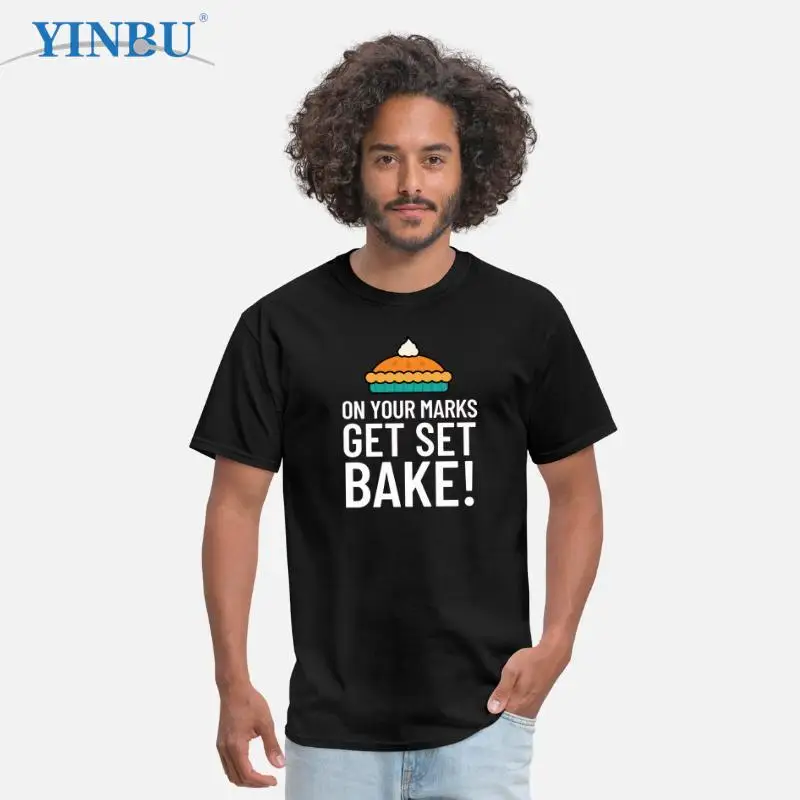 

GBBO на ваших знаках, установите, фирменная Высококачественная Мужская короткая футболка Bake YINBU 2023, графическая футболка