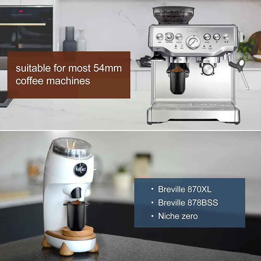 

Кружка-дозатор для кофе Breville Steel, кормушка для эспрессо 54 мм Breville 870/878/880, кружка-дозатор, 1 шт. U1n9