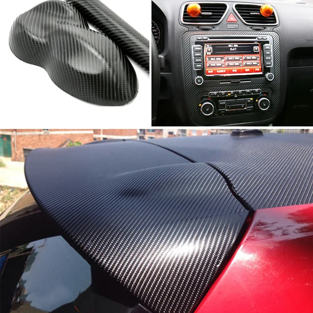 Виниловые 4D автомобильные наклейки из углеродного волокна мультяшный дизайн