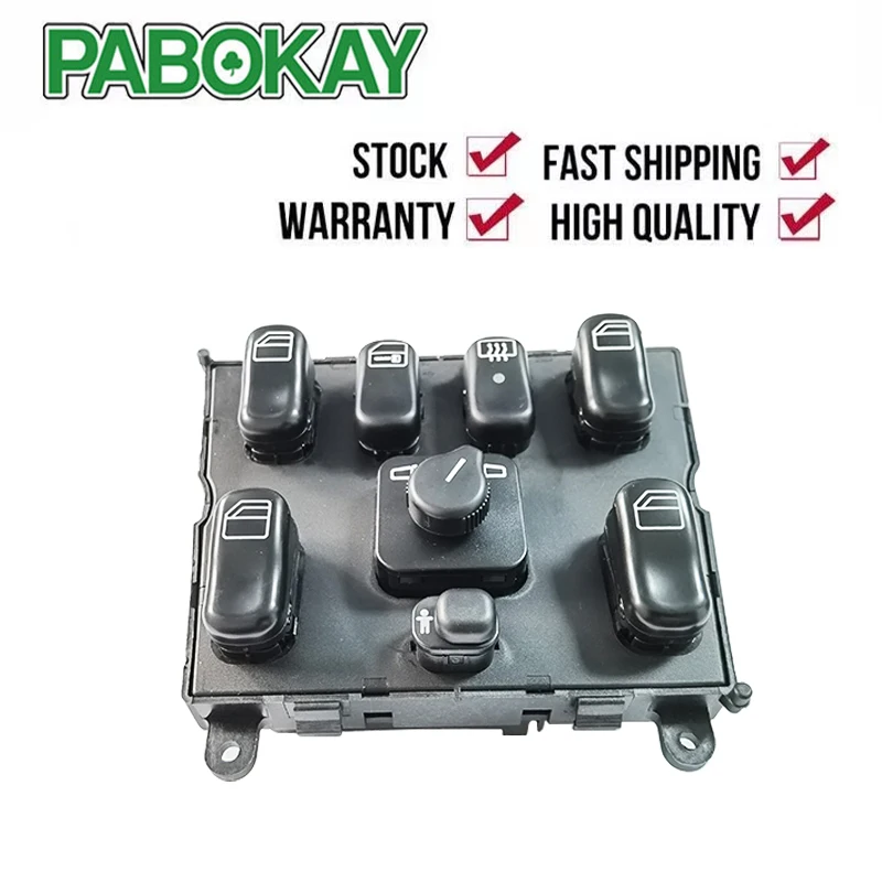 

Electric Master Power Window Control Switch Button For Mercedes Benz ML W163 1998-2003 1638206610 A1638206610 A 03751566