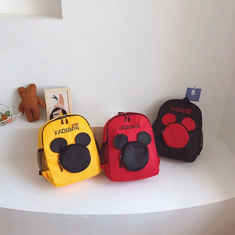 

Детский школьный портфель Disney с героями мультфильмов, сумка для детей 1-5 лет, милый рюкзак на плечо с Микки Маусом для мальчиков