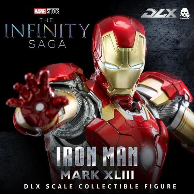 

Original Model Kit Iron Man Anime Figure Iron Man MK43 Alloy Action Figure Toys for Boys Christmas Gift Collectible Collection