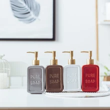 470ML Liquid Soap Dispenser Ceramic Shampoo Hand Sanitizer Pump Bottle Kitchen Bathroom Accessories