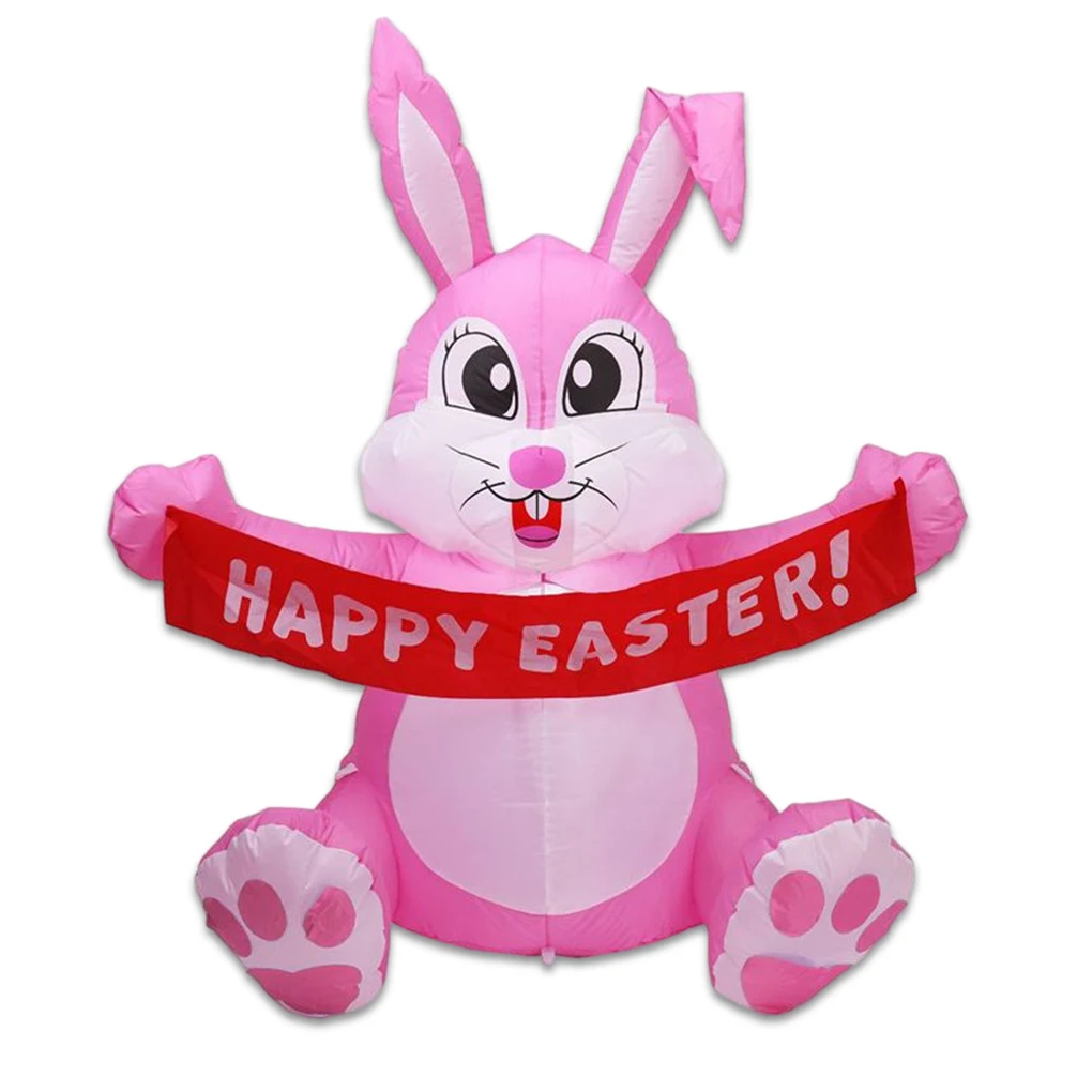 

Надувное пасхальное украшение в форме животного для переднего крыльца из полиэстера, надутое украшение для сада, гостиной, декор для отеля, ...
