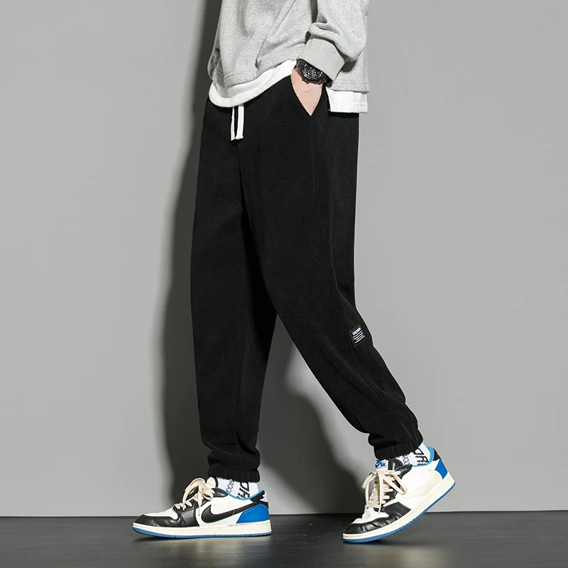 

Брюки-карго мужские в стиле хип-хоп, модные повседневные свободные штаны, спортивные, с эластичным поясом, уличная одежда, осень