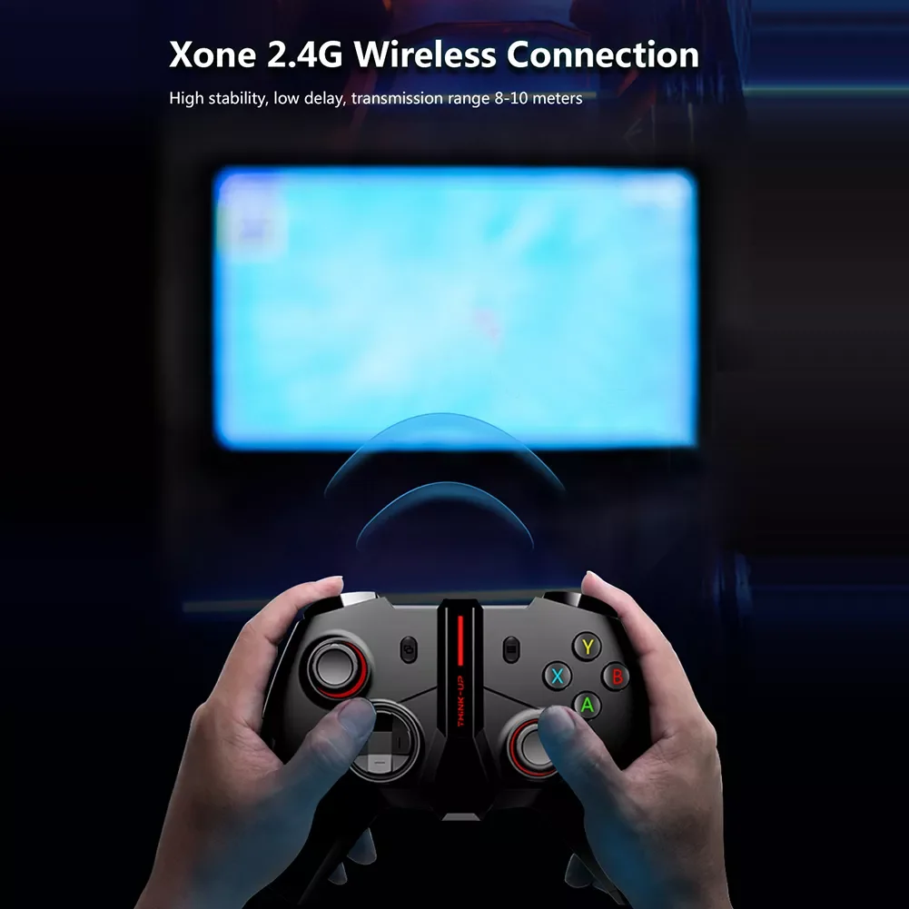 

Game Controller Dual Vibration 2.4G Wireless Gamepad Joystick Controller with USB Data Cable for Xbox One P3 Gaming Accessories
