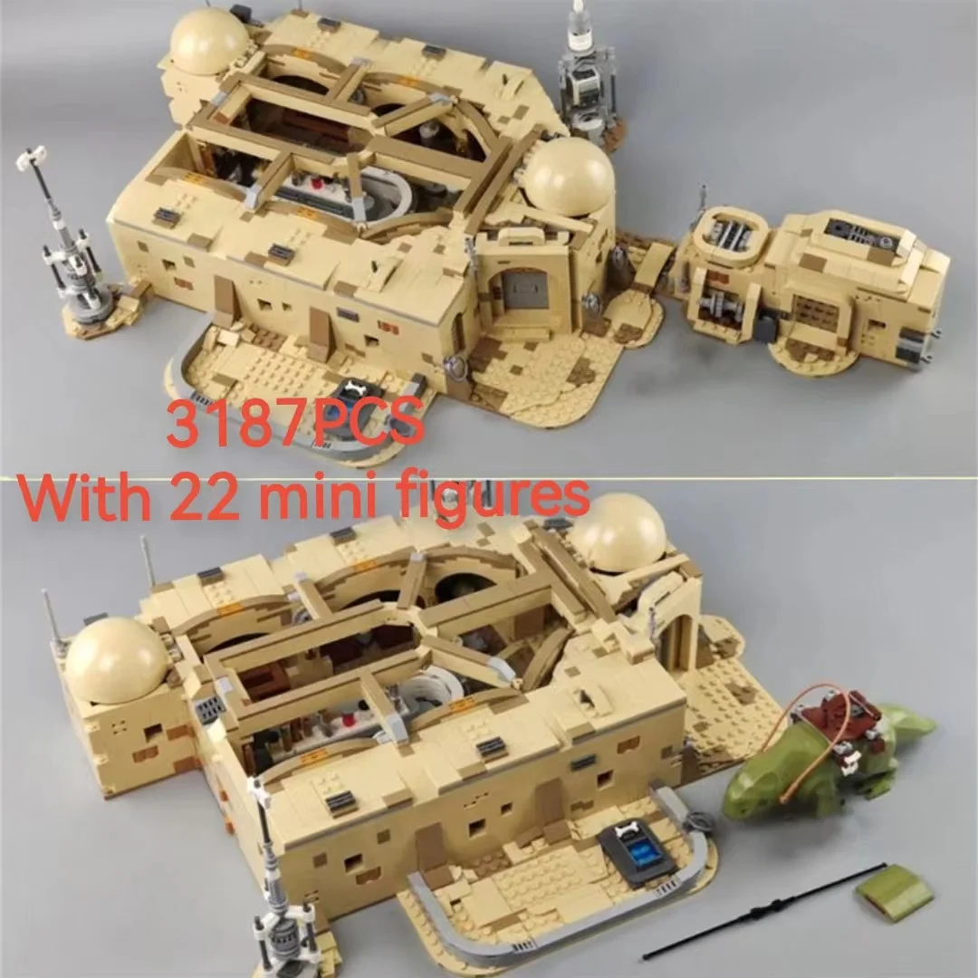 3187 шт. Wars Mos Eisley Bistro House Вилла Фигурки роботов FIT 75290 Строительные блоки Кирпичи