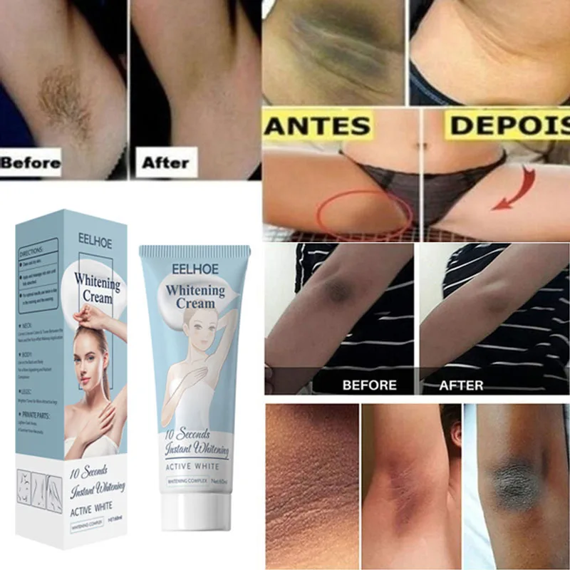 

60ml Body Creams Armpit Whitening Cream Between Legs Knees Private Parts Whitening Formula Armpit Whitener Intimate Whitener