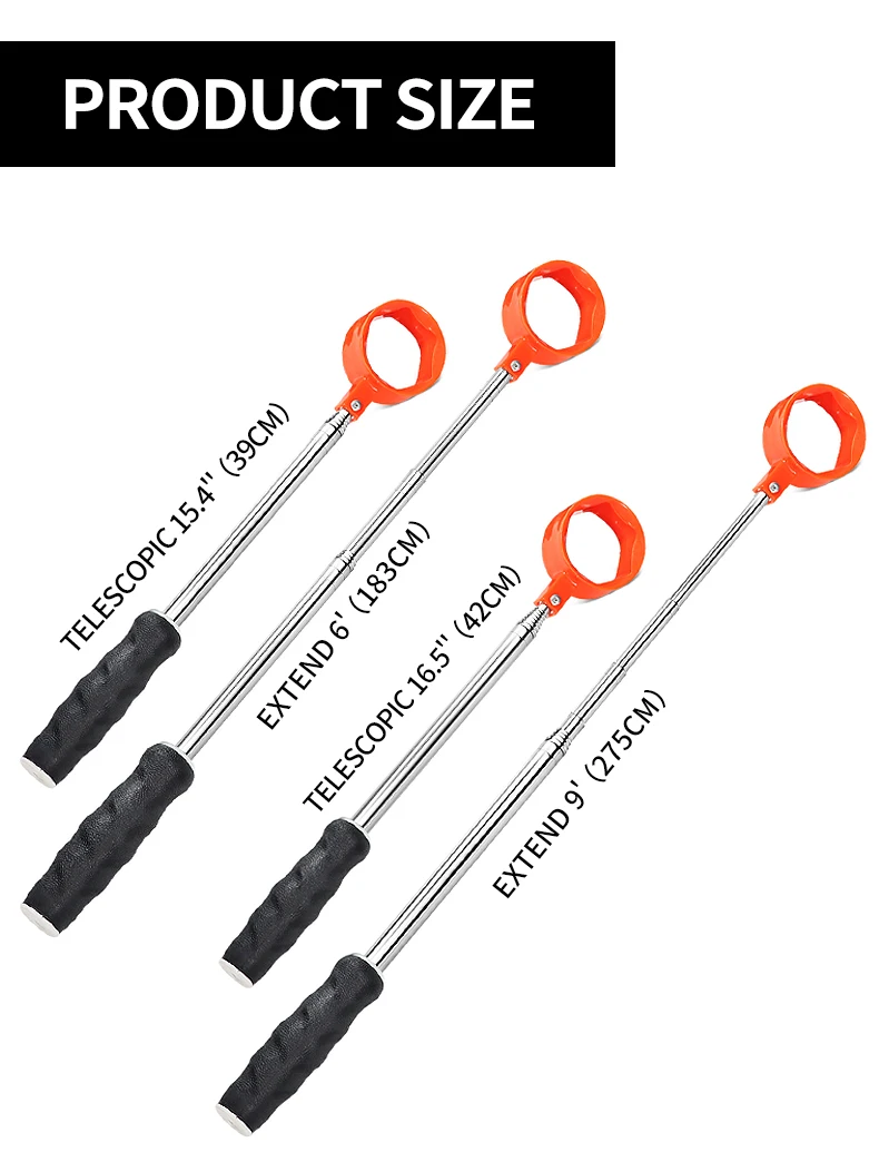 Телескопический ретривер для гольфа 6 футов/9 футов 8 секций