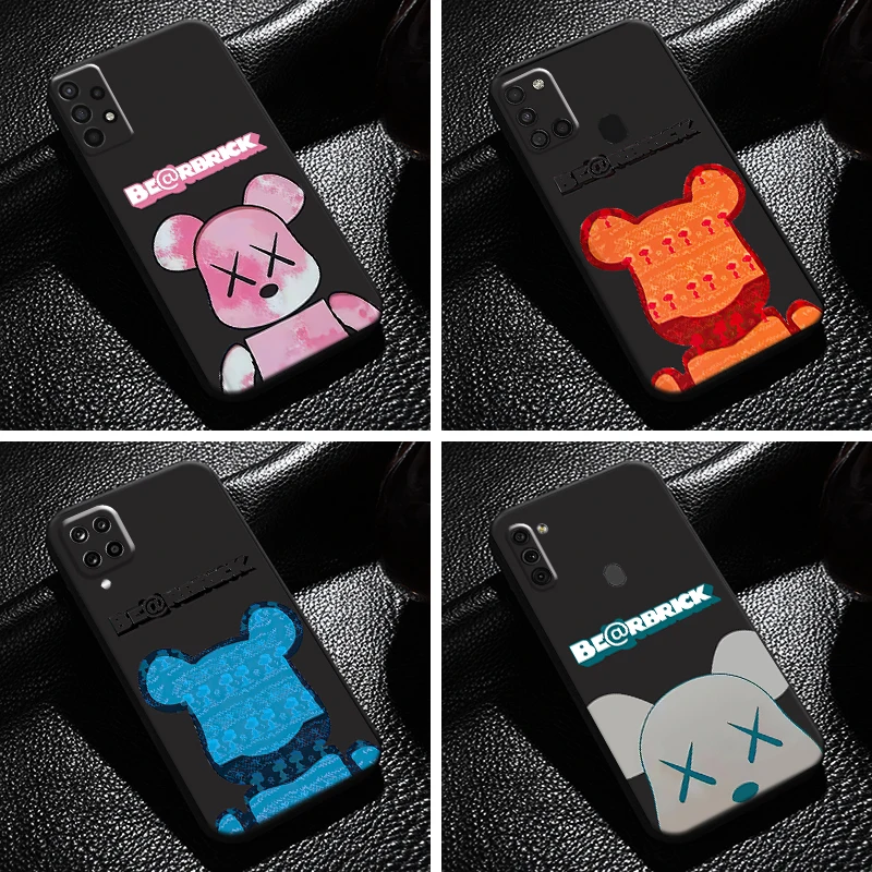 

Fashion Luxury Cute Bear For Samsung Galaxy A11 A12 A20 A21 A21S A22 A31 A32 A42 A51 A52 A70 A71 A72 5G Phone Case Back Funda
