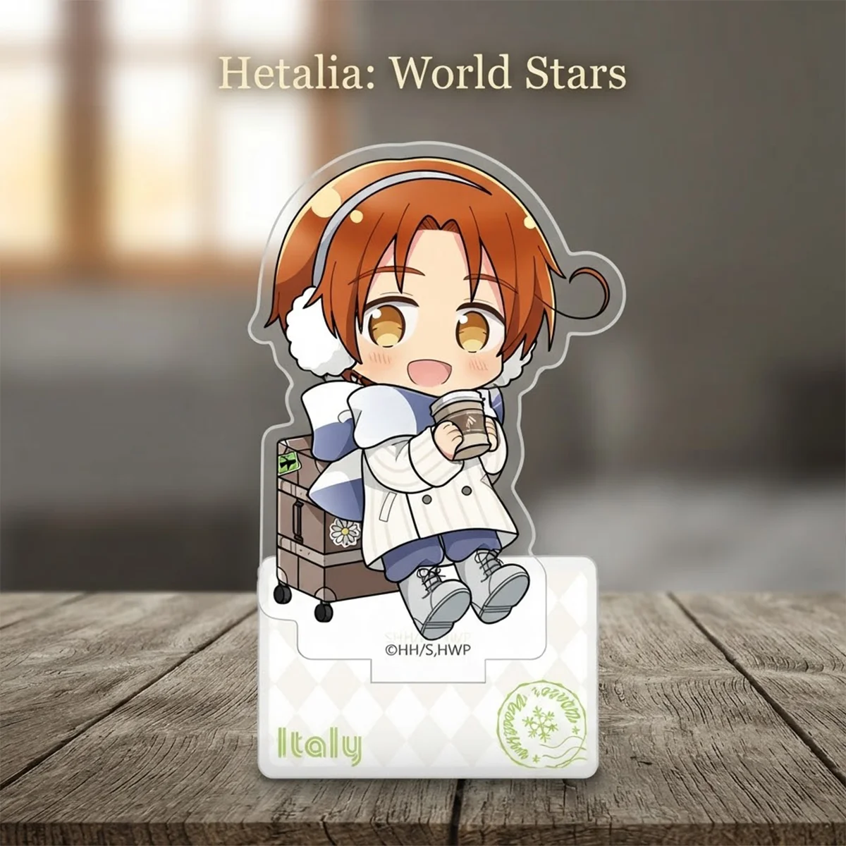 Фото Акриловая подставка HD 10 см по аниме Hetalia Axis Powers: Фелициано, Ван Яо. Уникальный подарок, презент на 4 июля, настольный брелок, аниме-декор. №2