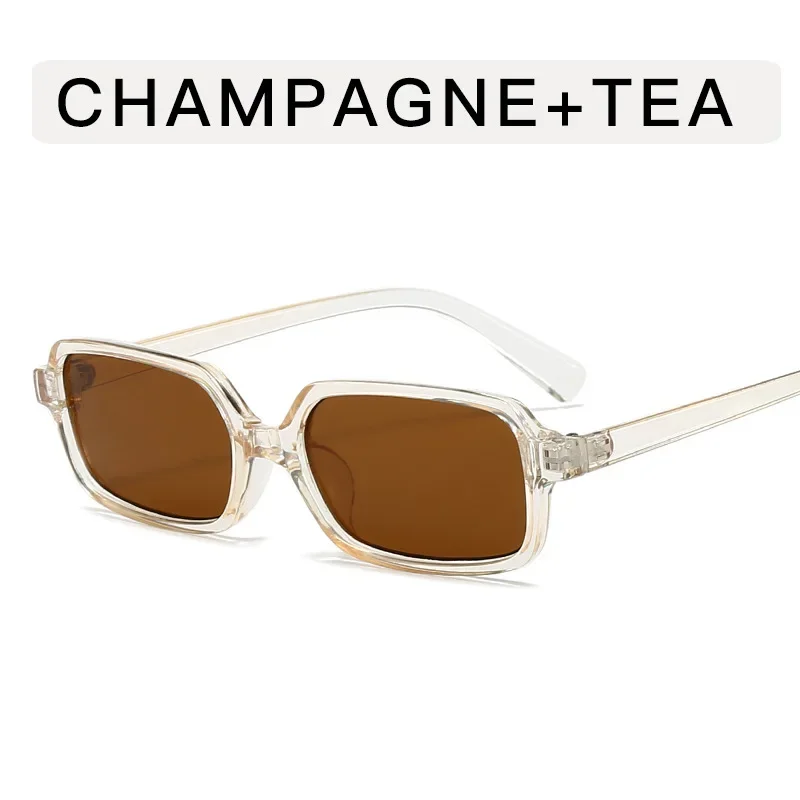 OVOYAN квадратные маленькие солнцезащитные очки женские модные ретро 2024