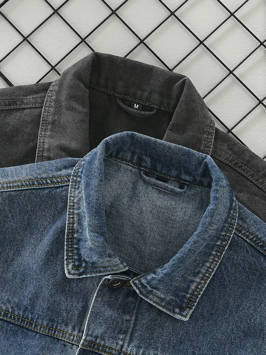 Жилет джинсовый в японском стиле модный однотонный жилет из денима без рукавов с