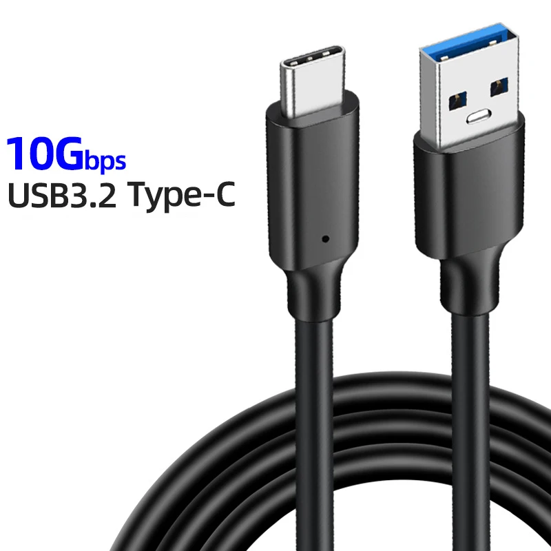 Кабель USB 3.2 10 Гбит/с Type-A к USB C 3.0 Gen2 кабель для передачи данных USB C SSD кабель для жесткого диска 3 А 60 Вт QC 3,2 Быстрая зарядка