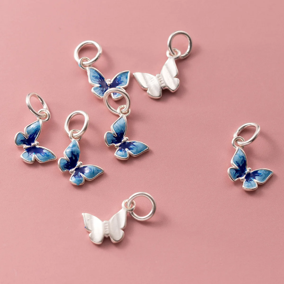 Серебряные шармы-бабочки TOM YANG 925 10х9 мм |