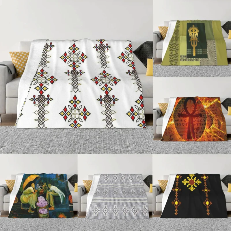 

Домашнее украшение, одеяло для дивана, яркое эфиопское искусство на кровати, пушистые мягкие одеяла, толстое одеяло для зимы