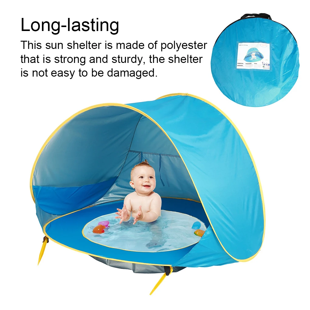 Детская складная палатка из полиэстера навес от солнца фототент для плавания