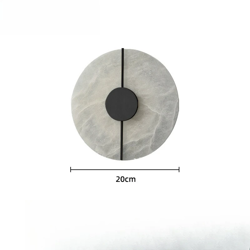

Современный круглый настенный светильник с мраморным камнем, для гостиной, спальни, прикроватной тумбочки, кухни, коридора, украшения дома, освещение