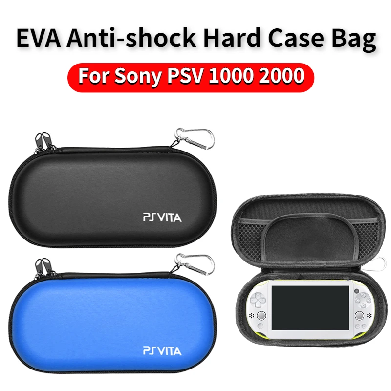 

High Qualtity EVA Anti-shock Hard Case Bag For Sony PSV 1000 GamePad Case For PSVita 2000 Slim Console PS Vita Carry Bag