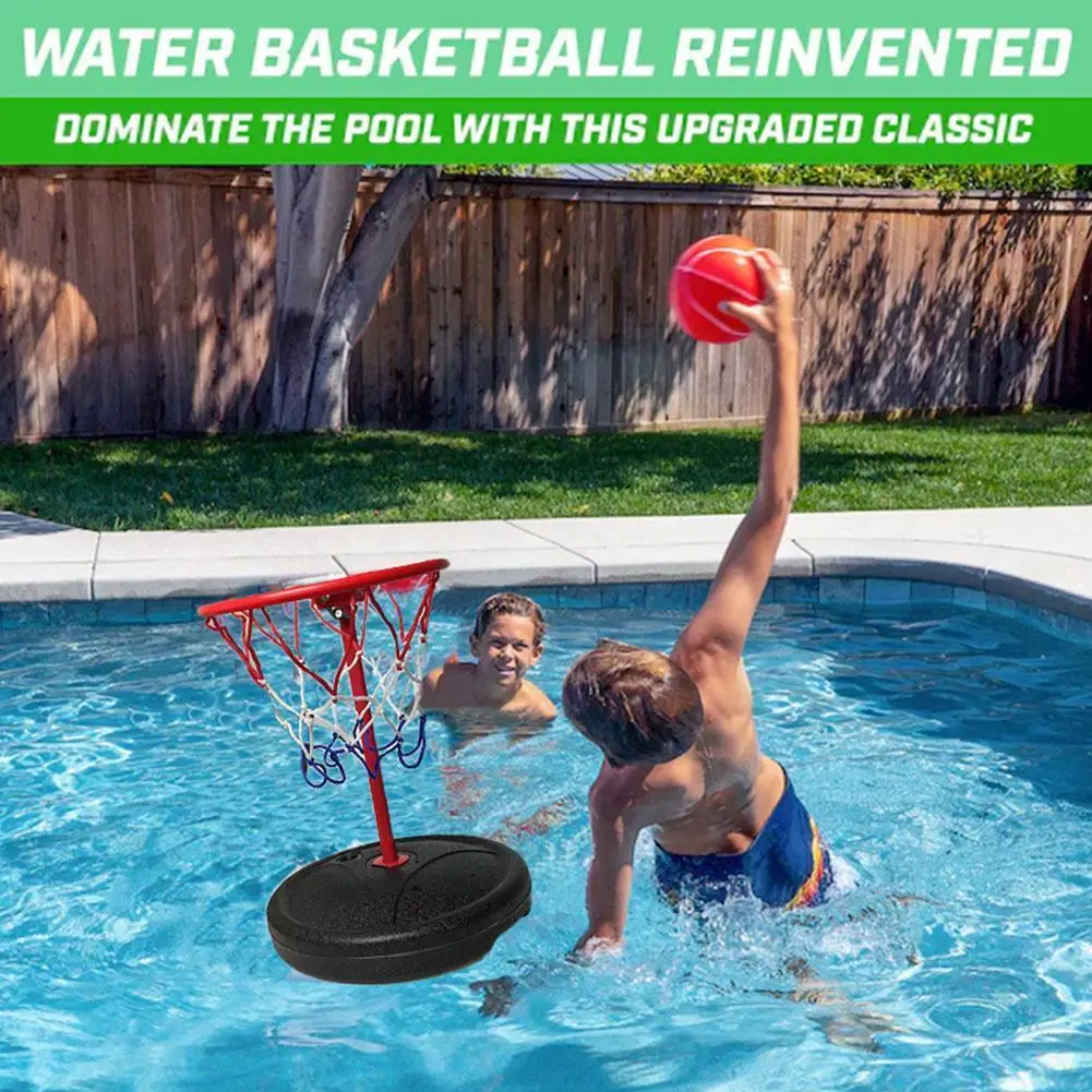 

Party Water Pool Detachable Floating Basketball Backboard Toy Pool Bath Summer Swimming Sports Water Hoop K4H0